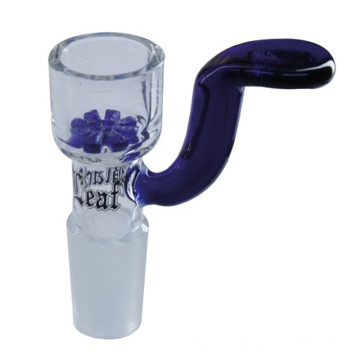 Glass Slide Bowl for Smoking with Blue Glass Disc (ES-GB-272)